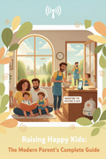 Raising Happy Kids Ebook Cover - Real Leaves